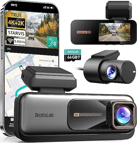 Botslab 360+ G980H Pro Ön ve Arka Araç Kamerası Seti