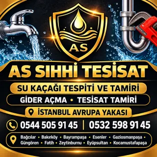 Sıhhi Tesisat Tamiri, Su Kaçağı Tespiti ve Gider Açma