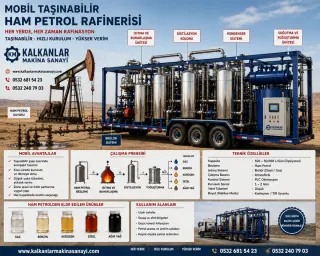 Her kapasitede Ham petrol rafineri yapımı kalkanlar makina 