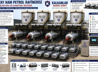 Ham petrol tesis imalatı. Kalkanlar makina sanayi 