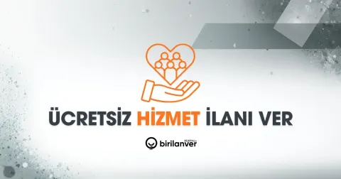 Ücretsiz Hizmet İlanı Ver