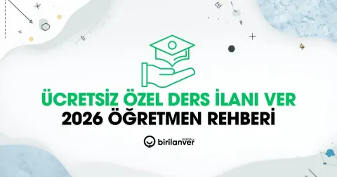 Ücretsiz Özel Ders İlanı Ver