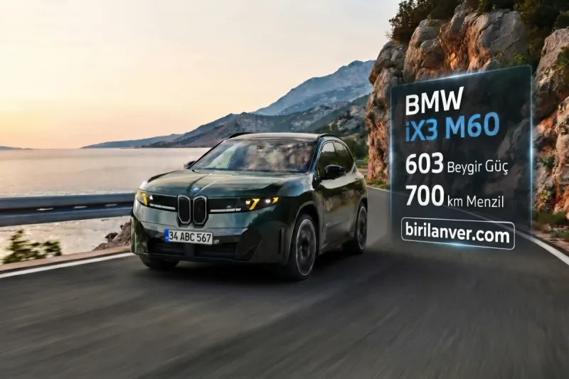 BMW iX3 M60 xDrive, olağanüstü güçlü sürüş sistemleri ve hassas sürüş dinamikleriyle etkileyici bir otomobil