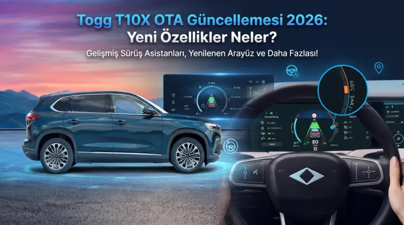 Togg T10X OTA Güncellemesi 2026 Yeni Gelecek Olan Özellikler Neler?