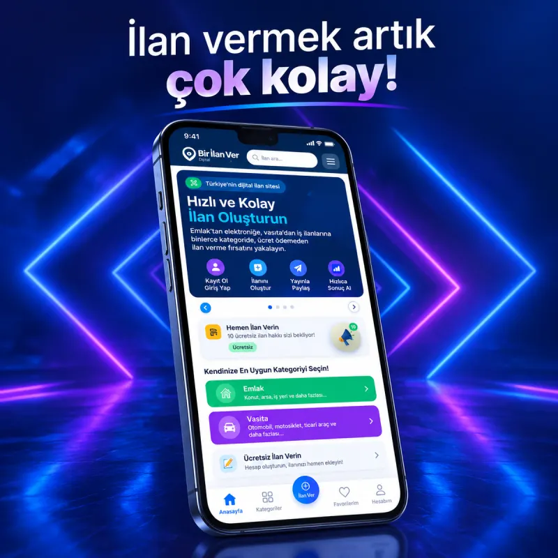 Yapay Zeka ile Hızlı İlan Ver – Fotoğraf Yükle, Bir Cümle Yaz, İlanın Hazır!