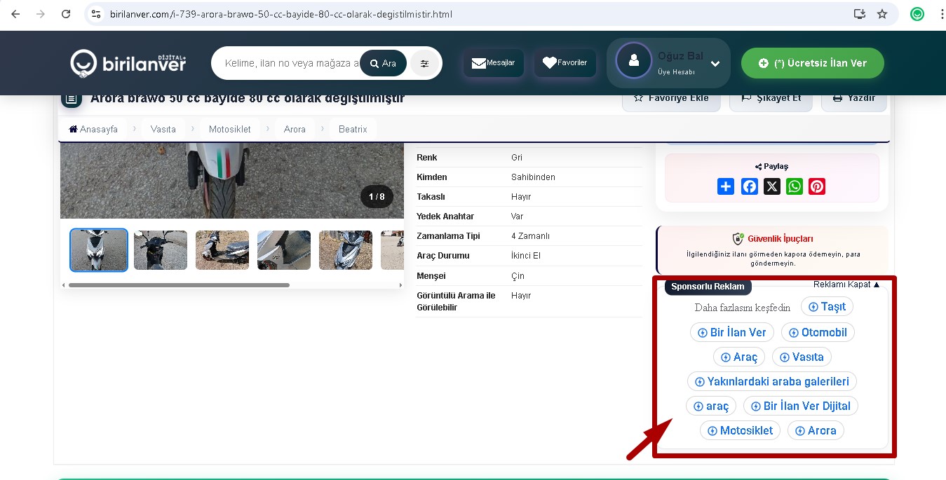 İlan Sayfası Sağ 250x250