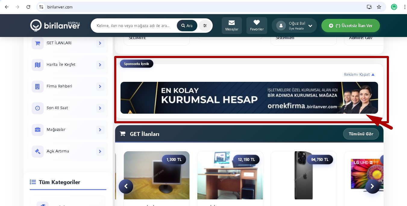 Vitrin Altı Banner 728x90