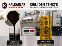 Atık motor yağı geri dönüşüm makinası anlatı.kalkanlar makina sanayi 
