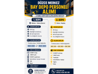 DÜZCE BAY DEPO PERSONELİ ALIMI